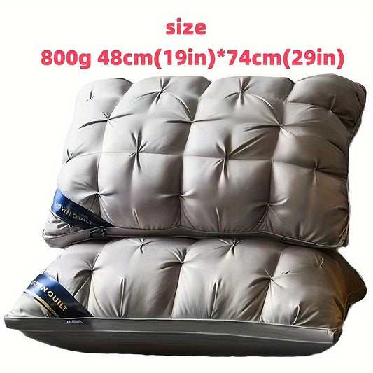 Two Five-star hotel pillows 18.9x29.13inch pillow core home deep sleep neck pillow does not collapse high pillow wholesaleo